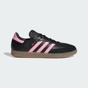 Adidas Samba Messi Black and Pink Sneakers
